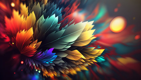 Abstract bright color background. Generative AI
