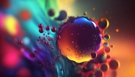 Abstract bright color background. Generative AI