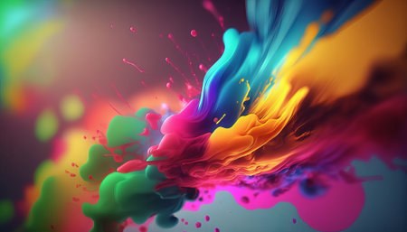 Abstract bright color background. Generative AIの写真素材