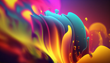 Abstract bright color background. Generative AI