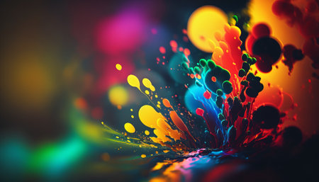 Abstract bright color background. Generative AIの写真素材