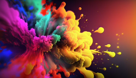 Abstract bright color background. Generative AIの写真素材