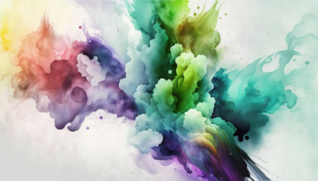 Abstract watercolor background. Generative AI