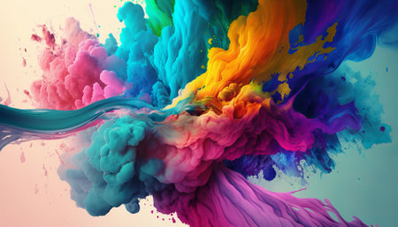 Abstract watercolor background. Generative AIの写真素材