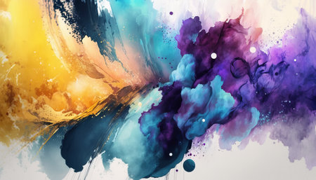 Abstract watercolor background. Generative AIの写真素材