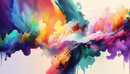 Abstract watercolor background. Generative AIの写真素材