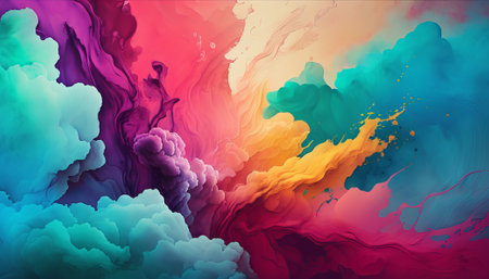 Abstract watercolor background. Generative AIの写真素材