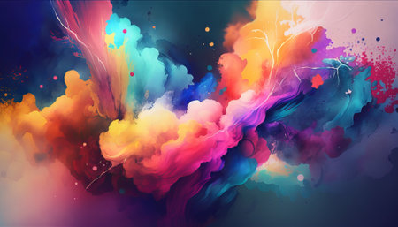 Abstract watercolor background. Generative AIの写真素材