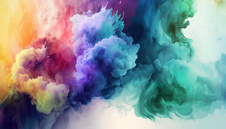Abstract watercolor background. Generative AI