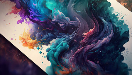 Abstract watercolor background. Generative AIの写真素材