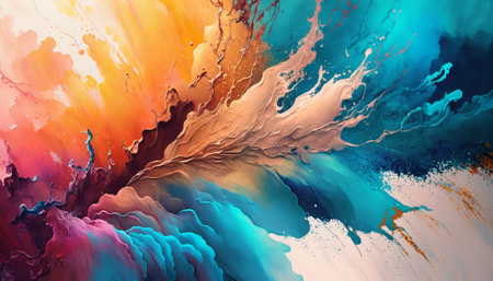 Abstract watercolor background. Generative AIの写真素材