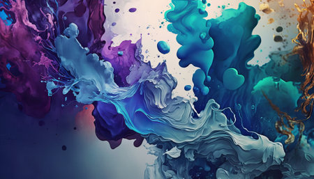 Abstract watercolor background. Generative AIの写真素材