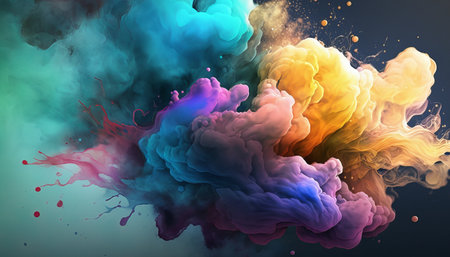 Abstract watercolor background. Generative AIの写真素材