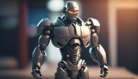 Bad business man robot. Generative AIの写真素材