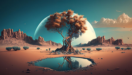 Beautiful abstract collection with black fantasies on a colorful background. Abstract futuristic background. isolated background. beautiful scenery. fantasy landscapeの写真素材