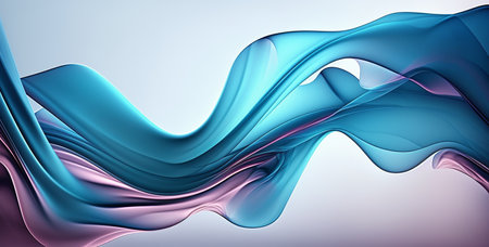 Waves abstract background gradient color. UI UX Design.の写真素材
