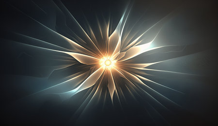 Abstract Light on a dark Background.の素材