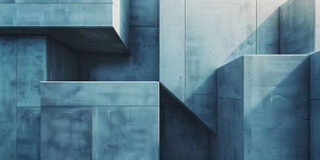 A concrete wall illuminated by a bright light source.の素材