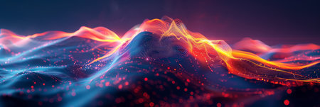 A mountain engulfed in flames, with fire spreading rapidly across its slopes, creating a dangerous and destructive scene. The fiery inferno contrasts starkly against the darkened sky, sending thick plumes of smoke into the air.の素材