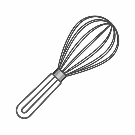 A stainless steel whiskey with a sleek design, perfect for mixing and whipping ingredients in the kitchen.のイラスト素材