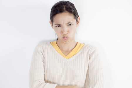 Angry young woman