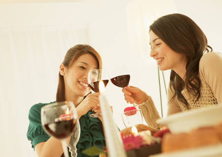 Women toastingの写真素材