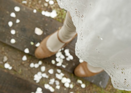 Young woman's footの写真素材