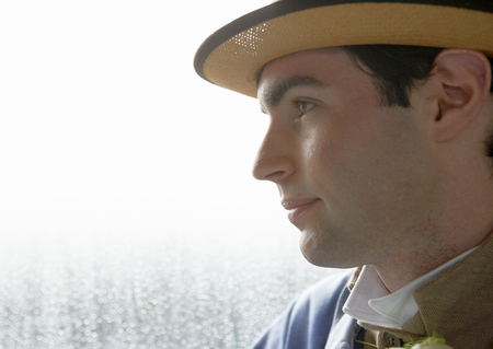 Young man, profile
