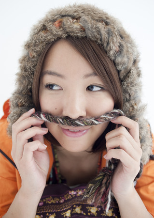 Young woman smilingの写真素材