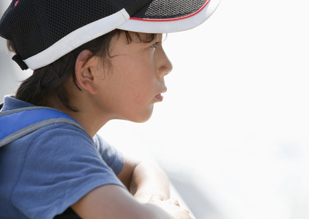 Side view of boyの写真素材