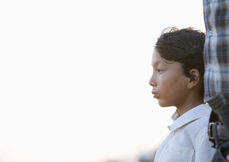 Side view of boyの写真素材