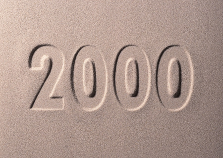Year of 2000 imageの写真素材