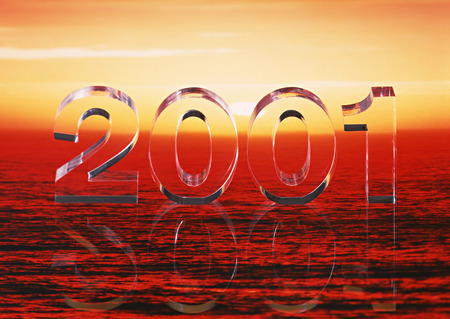 Year of 2001 imageの写真素材