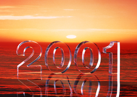 Year of 2001 imageの写真素材