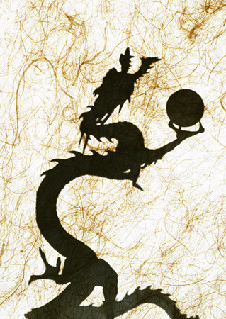Ornament of dragonの写真素材