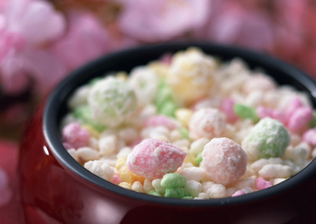 Hinaarare(sweetened rice-flour cakes)の写真素材