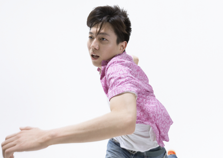 Young man runningの写真素材