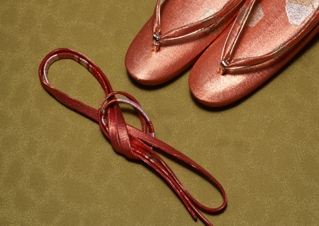 Decorative string and Japanese sandal