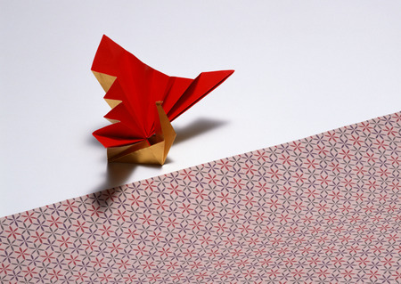 Colored paper for foldingの写真素材