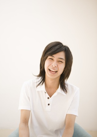 Young man smilingの写真素材