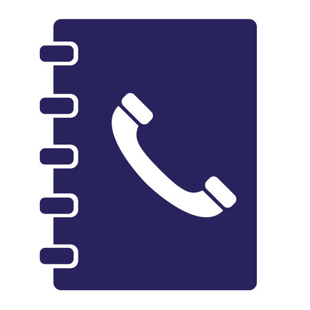 Phone book flat icon. Vector illustration.のイラスト素材