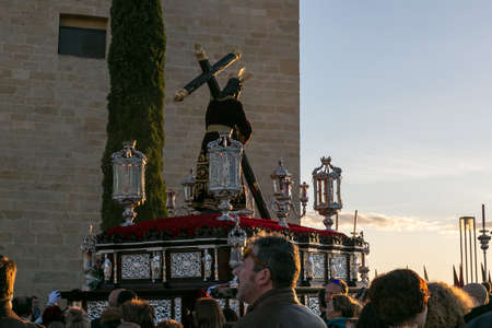 Cordoba, Spain - April 26, 2018: Easter Monday Processions in Cordoba Semana Santa, Andalucia, Spainのeditorial素材