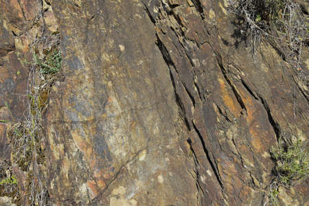 Natural slate texture in various shades on the montuainの写真素材