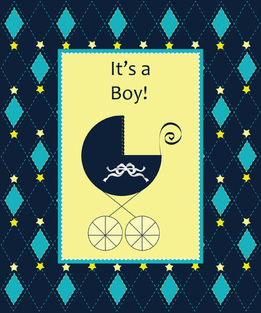 BABY SHOWER CARDのイラスト素材