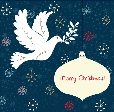 Christmas invitation cardのイラスト素材