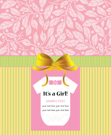 BABY SHOWER CARDのイラスト素材