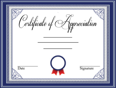 vintage certificate designのイラスト素材