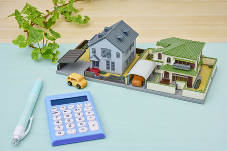 Housing models and calculatorの写真素材