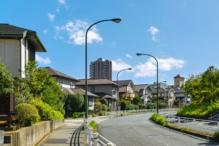 Japan's residential area.ãの写真素材