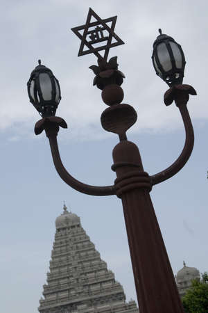 Low angle view of a lamppostの写真素材